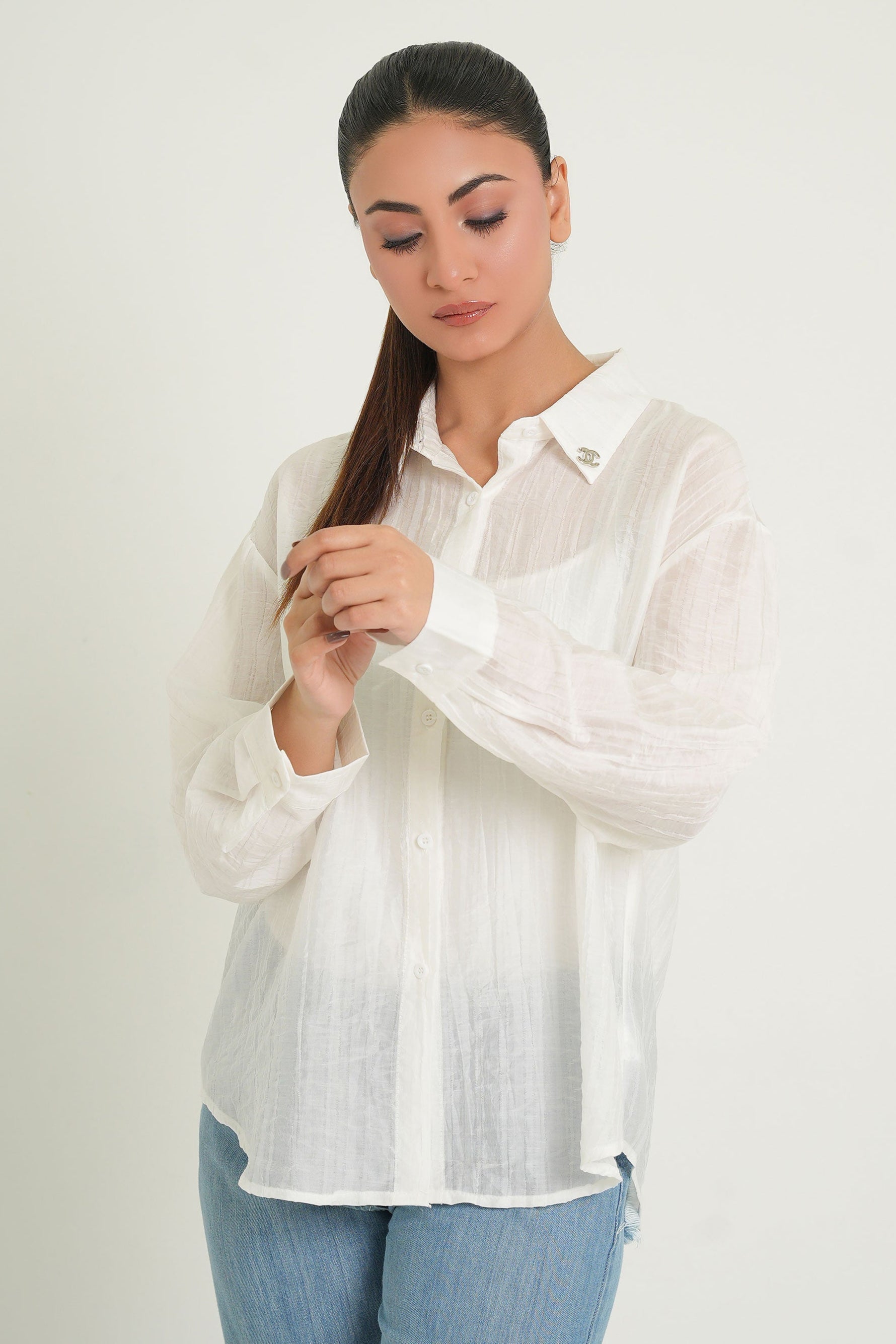 White Shirt | White Cotton Shirt | Women's White Shirt | Cherry Chics