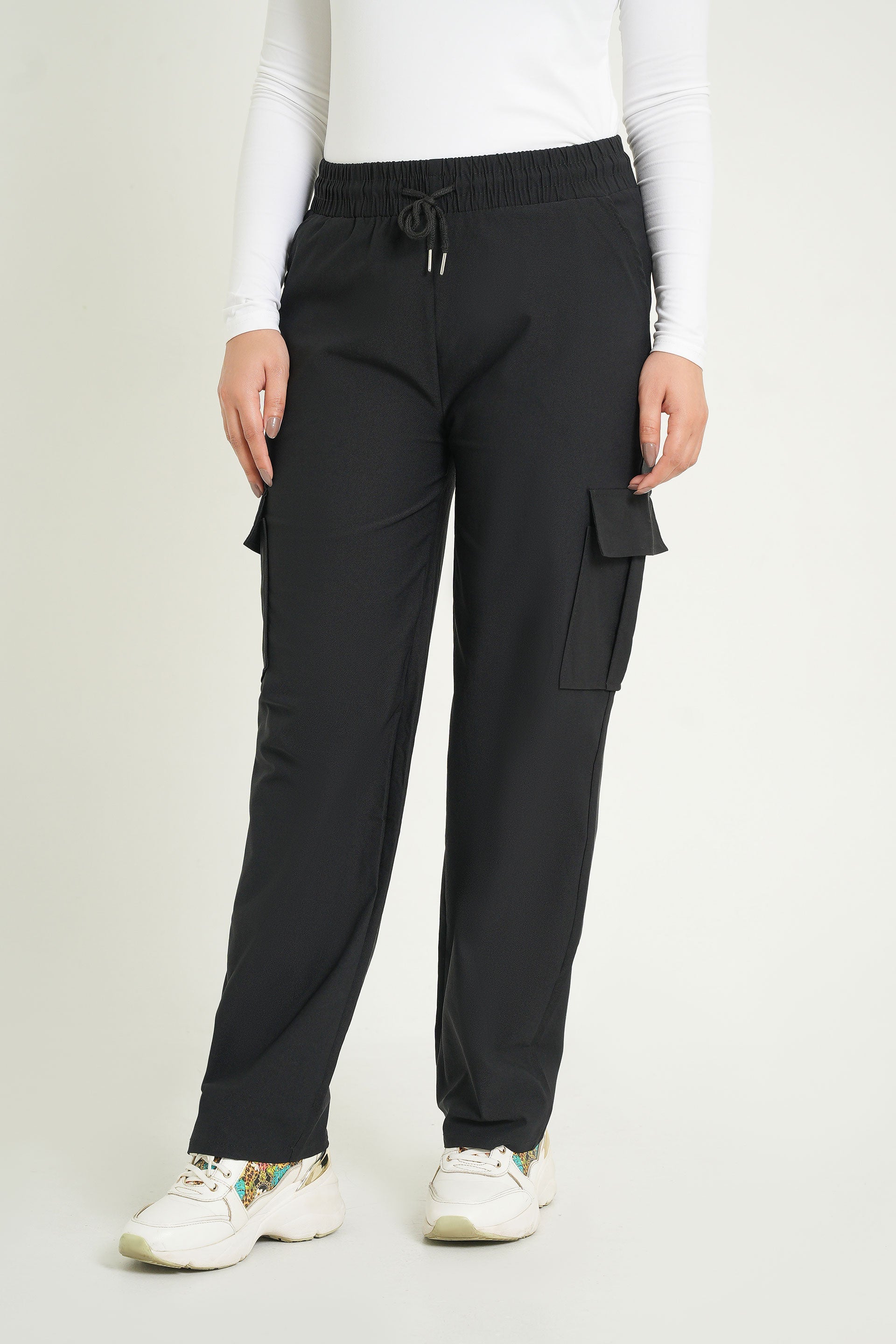 Black Cargo Trousers | Cargo Trousers | Black Trousers | Cherry Chics