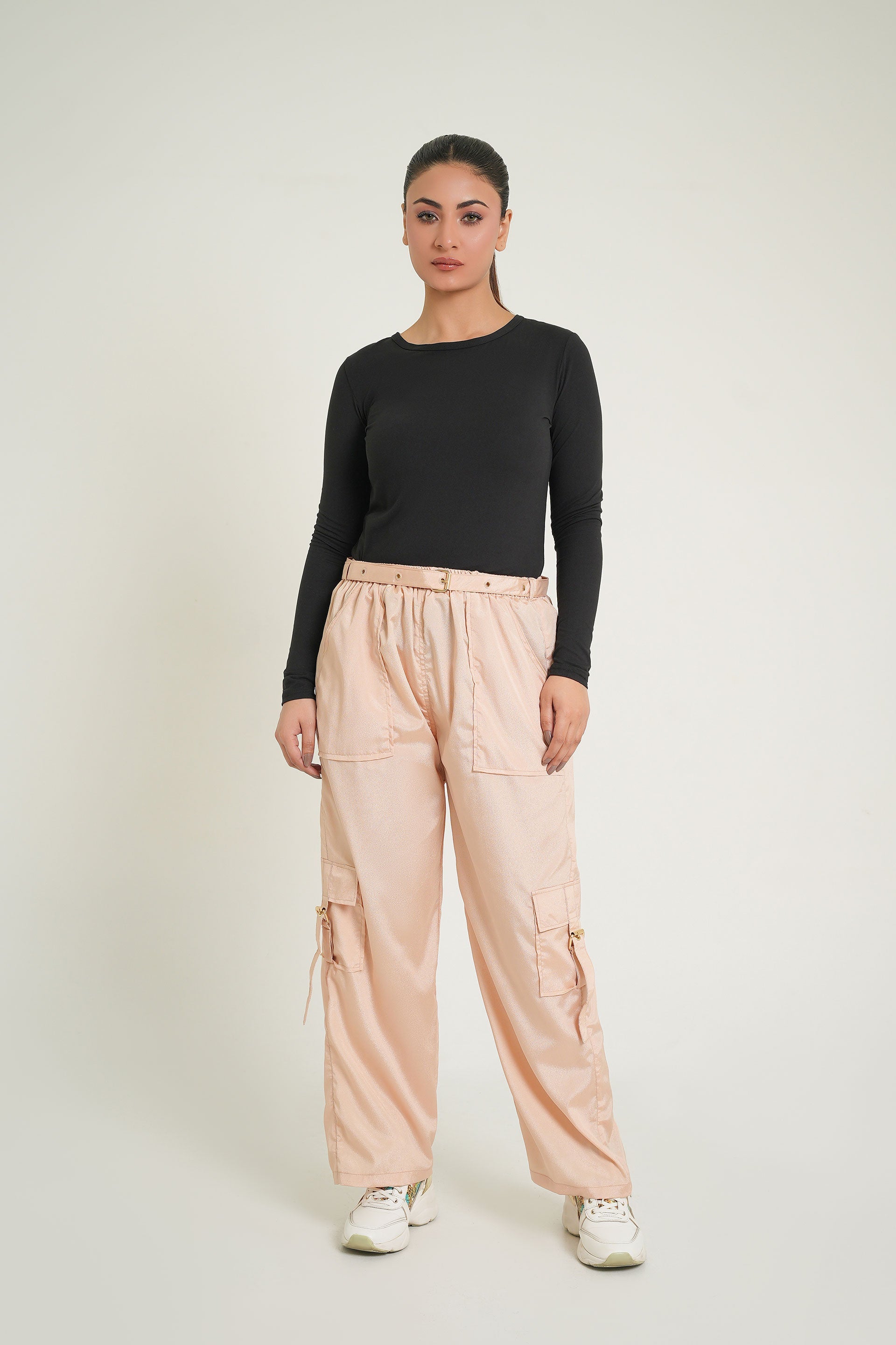 Satin Cargo Pants | Women's Cargo Pants | Cherry Chics