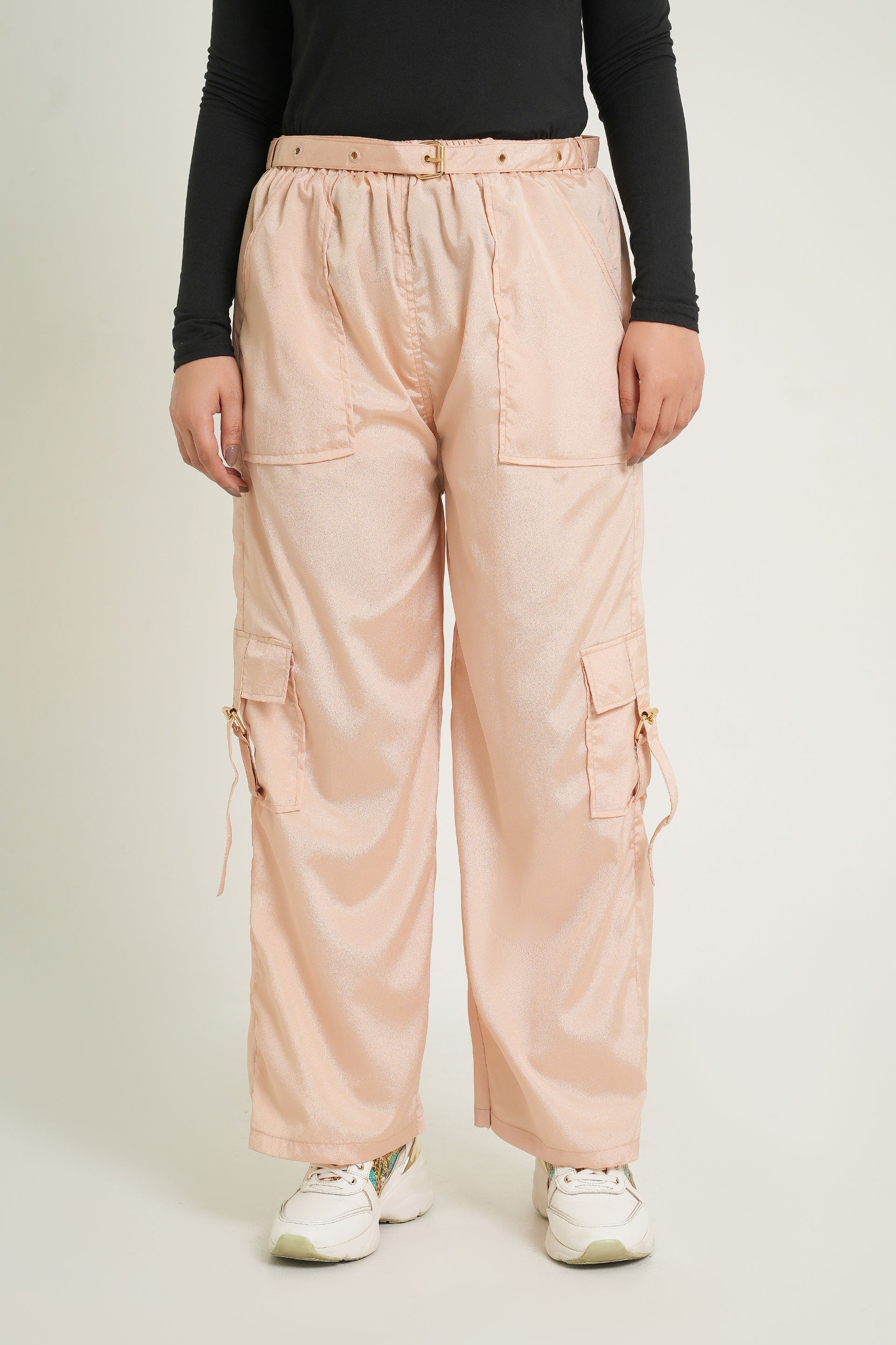Satin Cargo Pants | Women's Cargo Pants | Cherry Chics