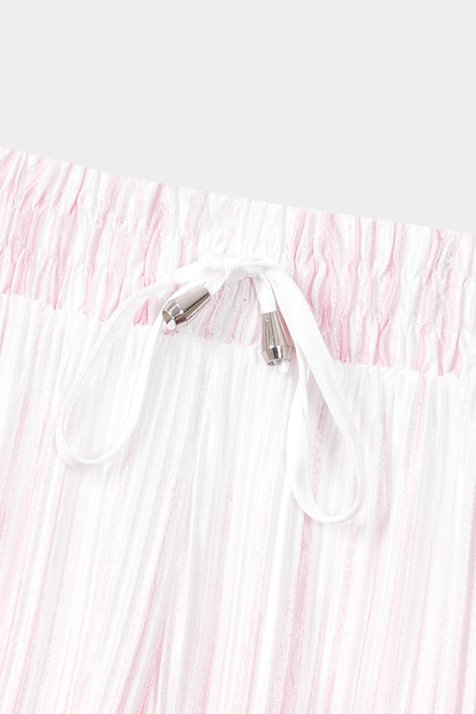 Omber Pleated Trousers | White Pleated Trousers | Cherry Chics